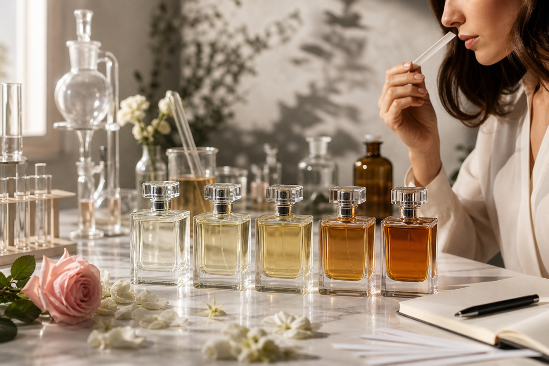 How do you choose perfume concentration types?